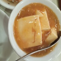 三和楼 - かにみそと豆腐の炒め。なんだかやたらおいしい。