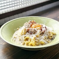 ポルチーニとトリュフ卵黄 タリアテッレ