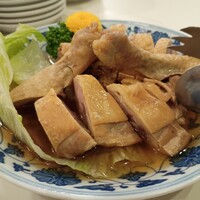 三和楼 - 鶏の紹興酒漬け　やはり骨付きは正義