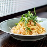 海老とルッコラ　ビスクソース　