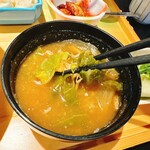 古民家カフェバニラ - 具沢山の味噌汁