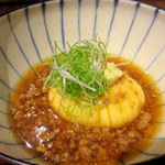 まな板の上の旬　ぽぽぽん - 新じゃが芋茶巾蒸し ～鴨そぼろあん～