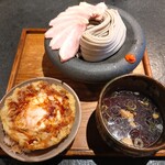 BASO - 塩鴨のつけSOBA 肉増し＆卵天ぷら飯