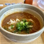 ベリーグッド麺 - 濃厚ごま坦々つけめん 味玉付け 辛1 〆ごはん付き