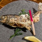 奥阿蘇の宿 やまなみ - イワナの塩焼（ここから後出し）