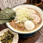 麵や きさ乃 - 特製らーめん、TP白髪ネギ・めんま、高菜ごはん