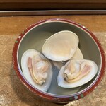 磯ずし - はまぐりの酒蒸し