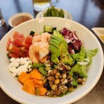 緑水亭 - エビアボガドサラダ