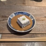 浅草 更科天狐 - お通し　蕎麦がき