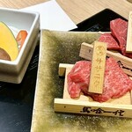 最飛びヒレ家 馬喰一代 名古屋EAST - 焼き野菜盛 ＊ プレミアムのササニク と ヒレ