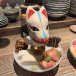 浅草 更科天狐 - 名物！天狐の蕎麦前盛り