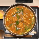 手打ちうどん やまびこ - Wカレーうどん(牛スジ) 980円