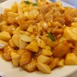 中華料理福臨門 - 鶏肉の香り辛子炒めアップ