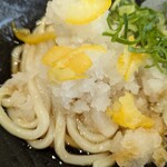 はなまるうどん - 柚子鬼おろしぶっかけうどん、アップ