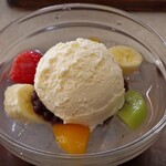 甘味喫茶 塩川 - クリームあんみつ