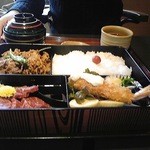 レストラン 牛石 - 牛石弁当！お店の味がぎゅうっと詰まってます。