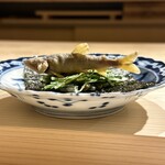 寿し道 桜田 - 天竜川　稚鮎　木の芽　胡麻　胡瓜　海苔