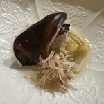 寿し道 桜田 - 能登　鳥貝　炙り　宮﨑　佐土原ナス　お浸し　茗荷