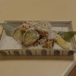 酒場 キクドコロ - ・ズッキーニ豚巻き焼 ペコリーノチーズかけ 780円