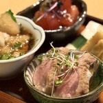 酒場 キクドコロ - ・小鉢盛り合わせ 4品 (1人前) 1,600円