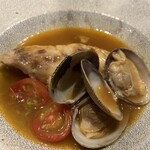 西洋料理店 note - 千葉千倉真鯛のポワレ魚介のソースで