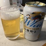 ミート工房かわば - 途中のスーパーでビールも購入、最高の組み合わせだ