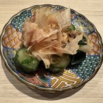 焼鳥 町子 - 胡瓜と大葉の漬物