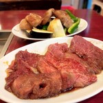 東明仙 - ロースと野菜焼