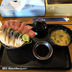 ぷらっと食堂 - ホッキマグロ丼