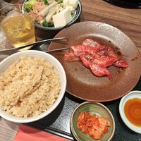 にくずき - 国産黒毛和牛切り落としカルビ焼肉定食