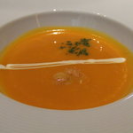 銀座 シェ・トモ - かぼちゃのポタージュスープ