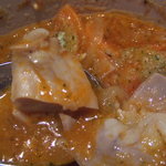 銀座 シェ・トモ - 「ココットの中で煮込まれたプラチナ豚の大腸、直腸、胃の白ワイン風味　カーン風」