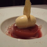 銀座 シェ・トモ - 洋梨のコンポート