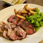 osteria enato - 〇炭火焼・ランプ／足利マール牛〇炭火焼・仔羊／オーストラリア〇フライドポテト