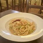 osteria enato - 〇駿河湾産桜エビと春キャベツのペペロンチーノ