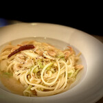 osteria enato - 〇駿河湾産桜エビと春キャベツのペペロンチーノ