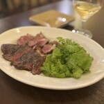 osteria enato - 〇炭火焼・イチボ／足利マール牛 〇炭火焼・仔羊／オーストラリア