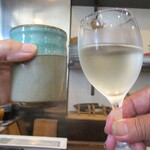 旬彩 天ぷら 心来(しんら） - ふたりで乾杯ぁ～イ！