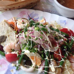 花・ふらんす食堂やまもと - お魚のサラダプレート