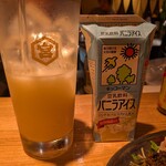 居酒屋 ヨーテル - 豆乳割はバニラ風味にしました。