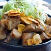 サッポロトンテキ - ハーフトンテキ定食(￥950)、ご飯大盛り
