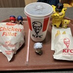 ケンタッキーフライドチキン - ドリンク写真:チキンフィレバーガーセット　550円(税込)  ※キャンペーン価格で、300円引き　※でも、この値段が、適切価格だと思うよ