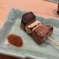 鮨 さいとう はなれ NANZUKA - ネギマめっちゃ旨かった。本当に。表面は硬く中はトロける
