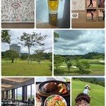 黒豚料理 あぢもり - 那答院ゴルフ倶楽部：東建コーポレーションカップ開催コース ﾌｪｱｳｪｰは広かったけどバンカー、池が多くて…でも綺麗なゴルフ場でした(*^^*) 当日天気予報は雨でしたが雨もやみ良かった良かった♡