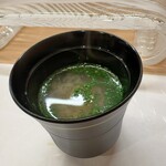 鮨処 暁 -akatsuki- - 牡丹海老と蟹出汁のお味噌汁、濃厚
