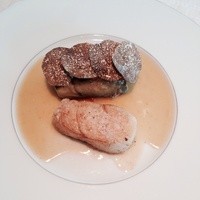 ベージュ アラン・デュカス 東京 - 一本釣り鱈 賀茂茄子とサマートリュフ