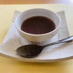 まごの店 - 花御膳1600円のデザート、水ようかん