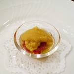 ウニとドライトマト