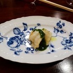 エッフェ - 男鹿の車海老とイカ小松菜のピューレ