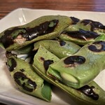 盃屋かづち - 2025.05.30 (金)   空豆の炭焼　935円（税込）